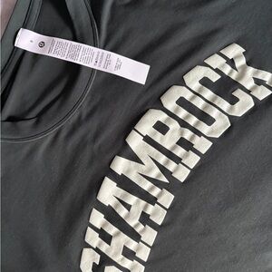 lululemon dark green “Limited Edition” Shamrock Tee - not sold in stores